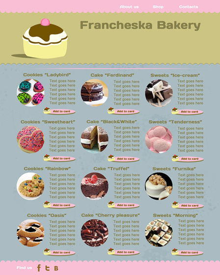 Websites: Francheska Bakery